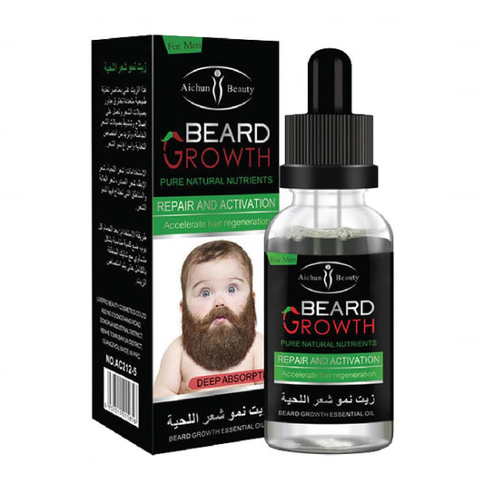 Aichun Beauty Organic Men Beard Growth Oil Concave Naturals Beard Oil 35 ML