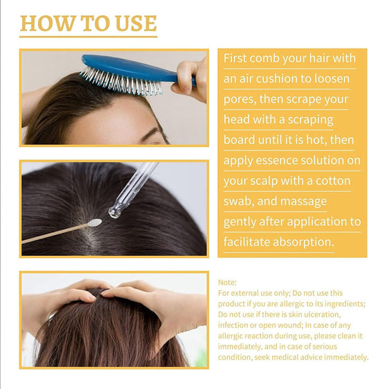 Natural GandoDerma Anti Greying Hair Darkening Serum for your Hair Care Nutrient Natural Darkening