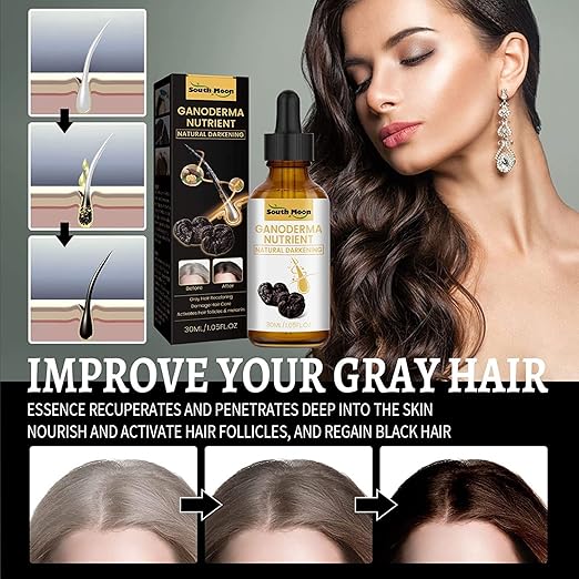 Natural GandoDerma Anti Greying Hair Darkening Serum for your Hair Care Nutrient Natural Darkening
