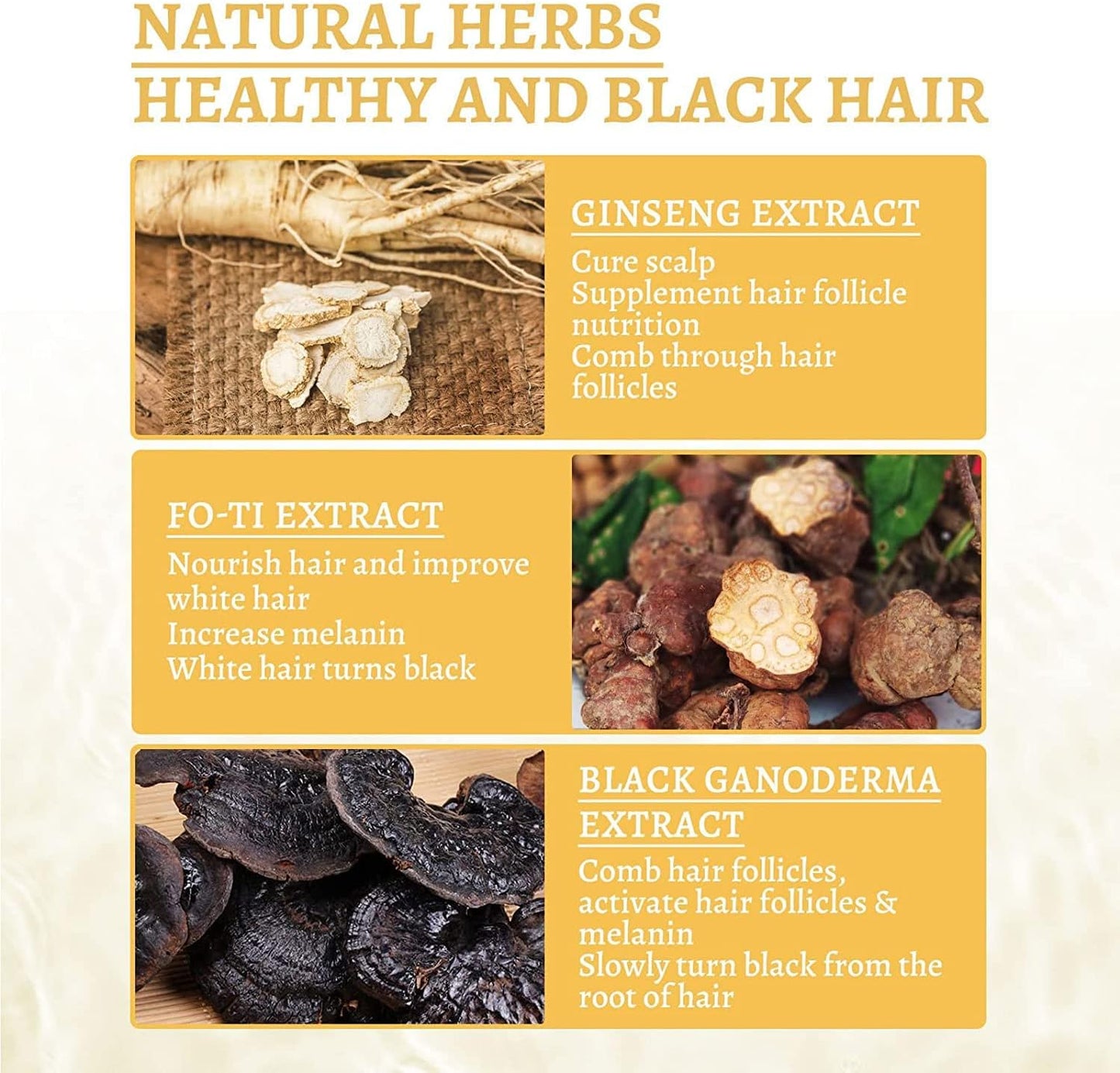 Natural GandoDerma Anti Greying Hair Darkening Serum for your Hair Care Nutrient Natural Darkening