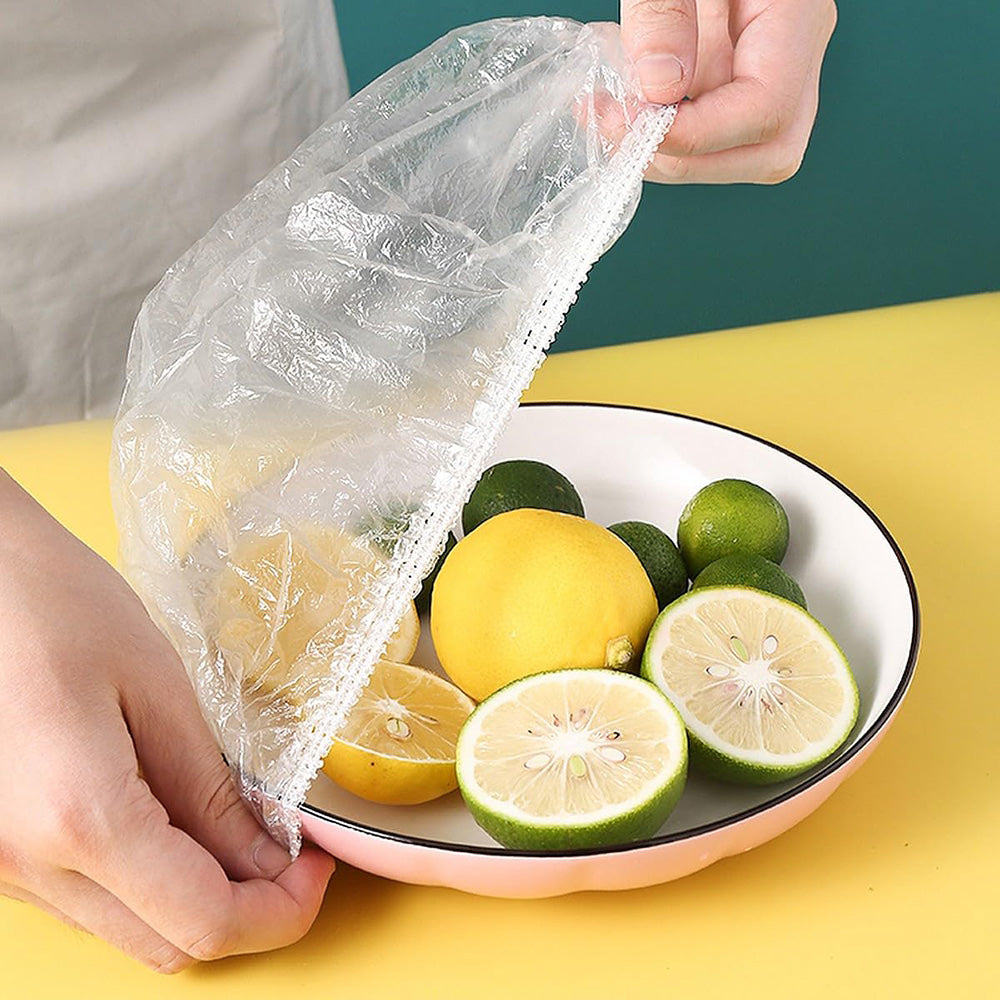Disposable Plastic Food Cover (100Pcs)