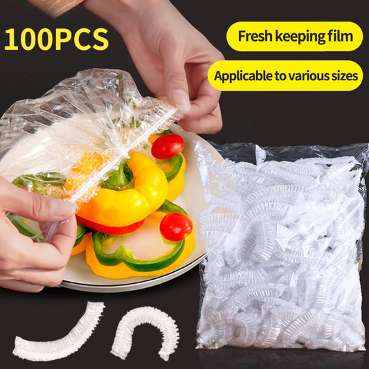Disposable Plastic Food Cover (100Pcs)