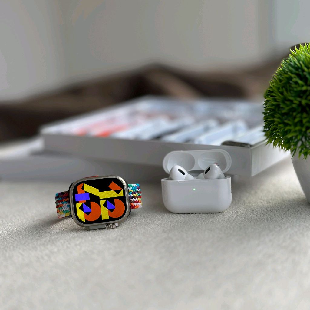 i20 Ultra 3 Max Suit Smart Watch (7 Random Color Straps)