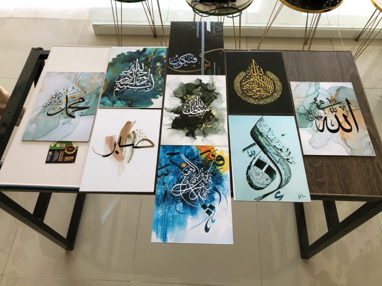 Home decoration item 9 pcs wall art decor photo on wall art canvas art decor for home easy set up with bothside tape