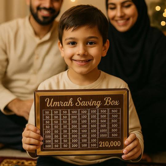 Umrah Saving Box – Handmade Premium Wooden