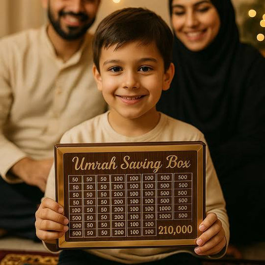 Umrah Saving Box – Handmade Premium Wooden