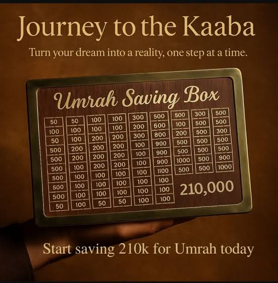 Umrah Saving Box – Handmade Premium Wooden