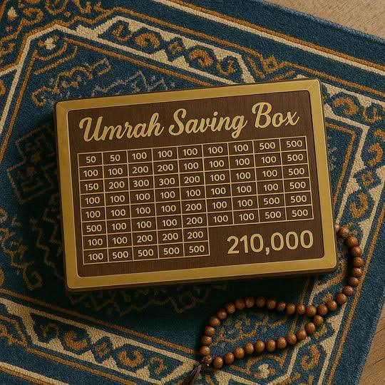 Umrah Saving Box – Handmade Premium Wooden